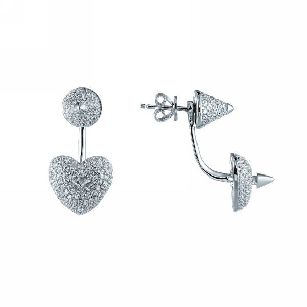 

Серьги женские из серебра Джей Ви SE32765AN1, фианит, SE32765AN1