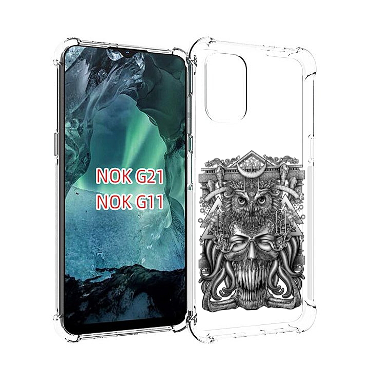 

Чехол Mypads Зубастая Сова Для Nokia G11/G21, Прозрачный, Tocco