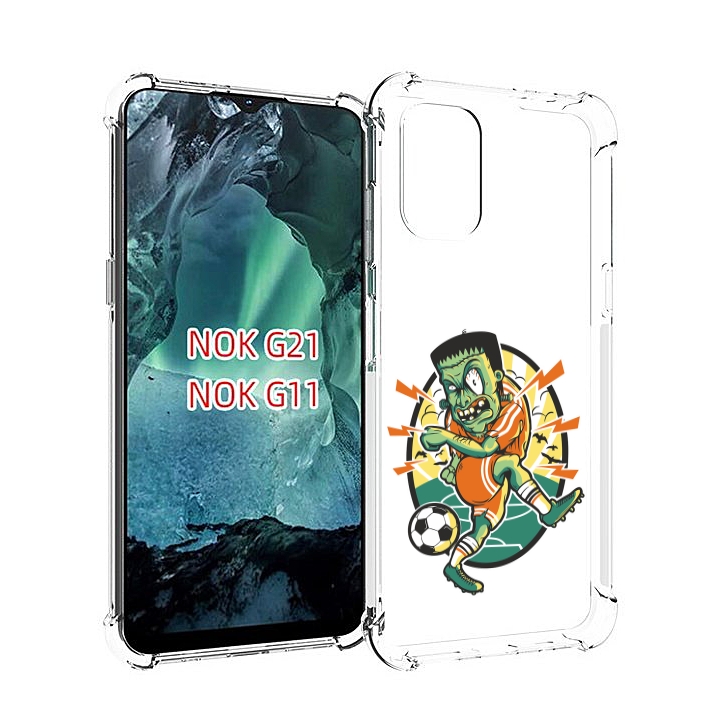 

Чехол Mypads Зомби Футболист Для Nokia G11/G21, Прозрачный, Tocco