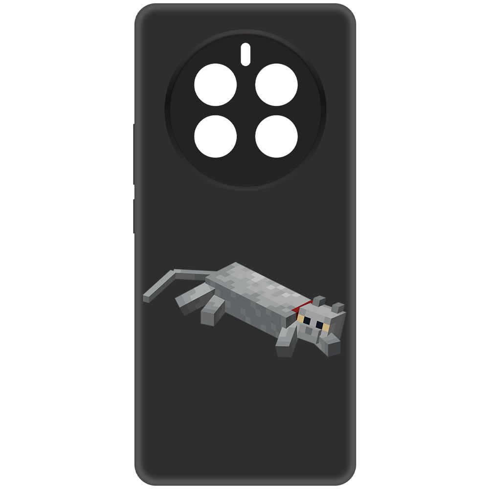 

Чехол-накладка Krutoff Soft Case Minecraft-Кошка для Realme 12 Pro 5G черный