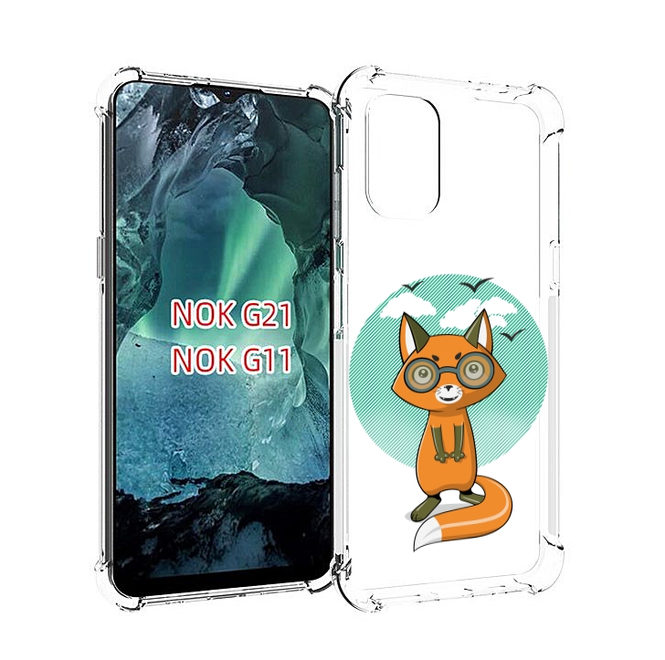 

Чехол Mypads Задумчивая Лиса Для Nokia G11/G21, Прозрачный, Tocco