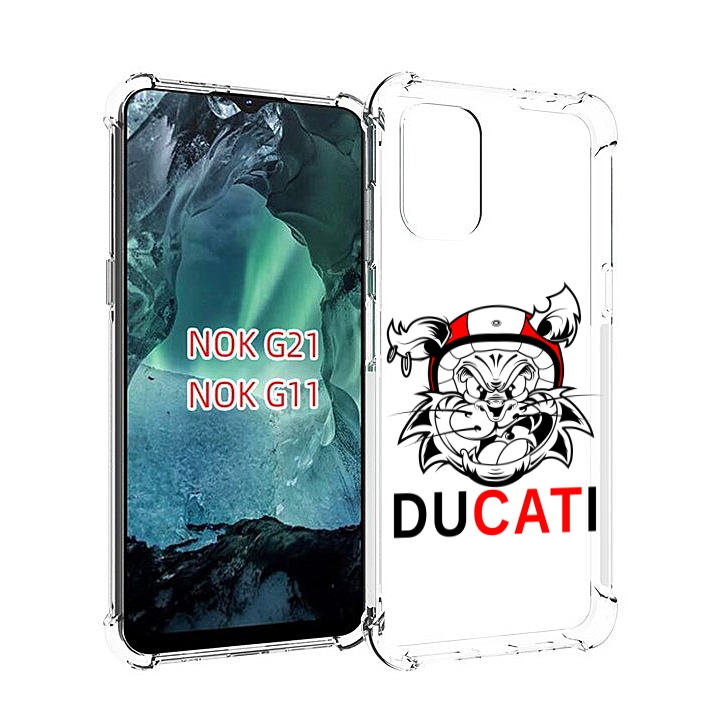

Чехол Mypads Дукати Для Nokia G11/G21, Прозрачный, Tocco