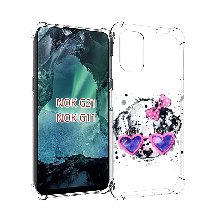 

Чехол Mypads Долматинец В Очках Для Nokia G11/G21, Прозрачный, Tocco
