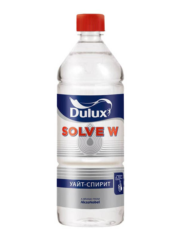 фото Разбавитель для лаков и красок dulux solve w 1 л