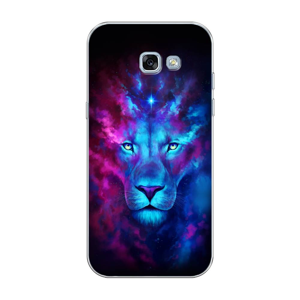 

Чехол Awog на Samsung Galaxy A3 2017 / Самсунг A3 2017 "Космический лев", Голубой, 20350-1