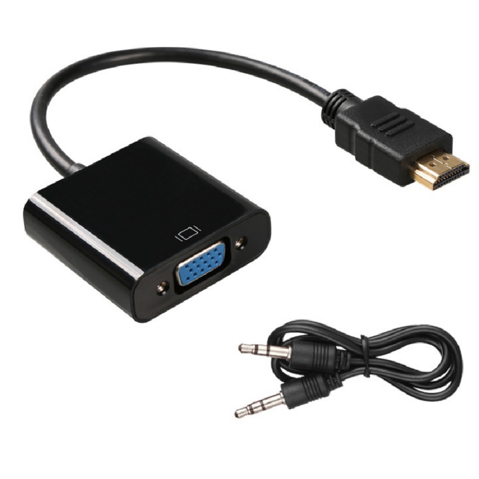 фото Адаптер daprivet hdmi- vga black