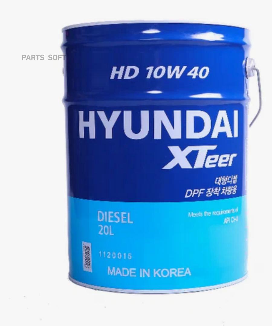 

Моторное масло HYUNDAI Xteer полусинтетическое Hd 7000 Sae 10w-40 Ci-4 20л, 1120015