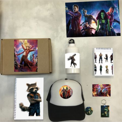 

Бокс с подарком стражи галактики, guardians of the galaxy 0008, 8 предметов