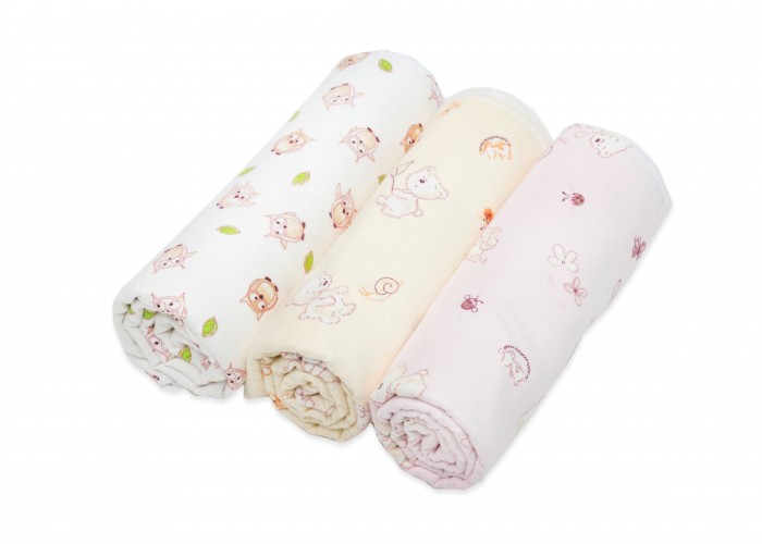 

Пеленка Forest kids 3202-7 цв. розовый 3 шт.