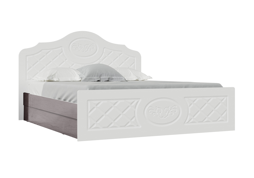 

Кровать Престиж жемчуг / венге, Белый;коричневый