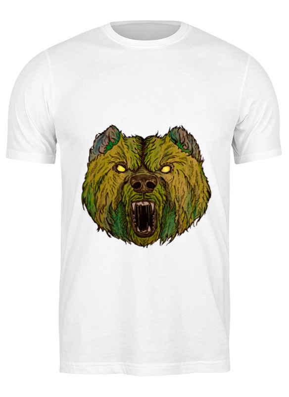 

Футболка мужская Printio Evil bear белая XL, Белый, Evil bear