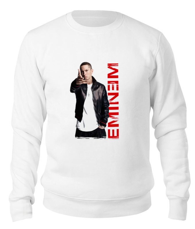 

Свитшот унисекс Printio Eminem белый XS, Eminem