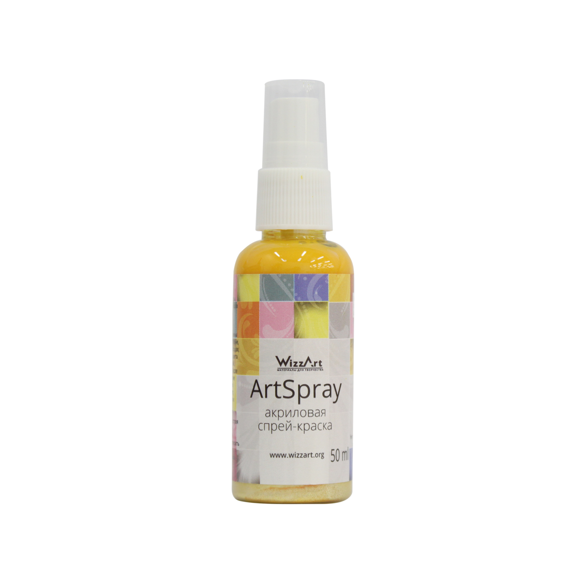 

Спрей-Краска Wizzart ArtSpray (цитрус, перламутровый), 50 мл, Желтый