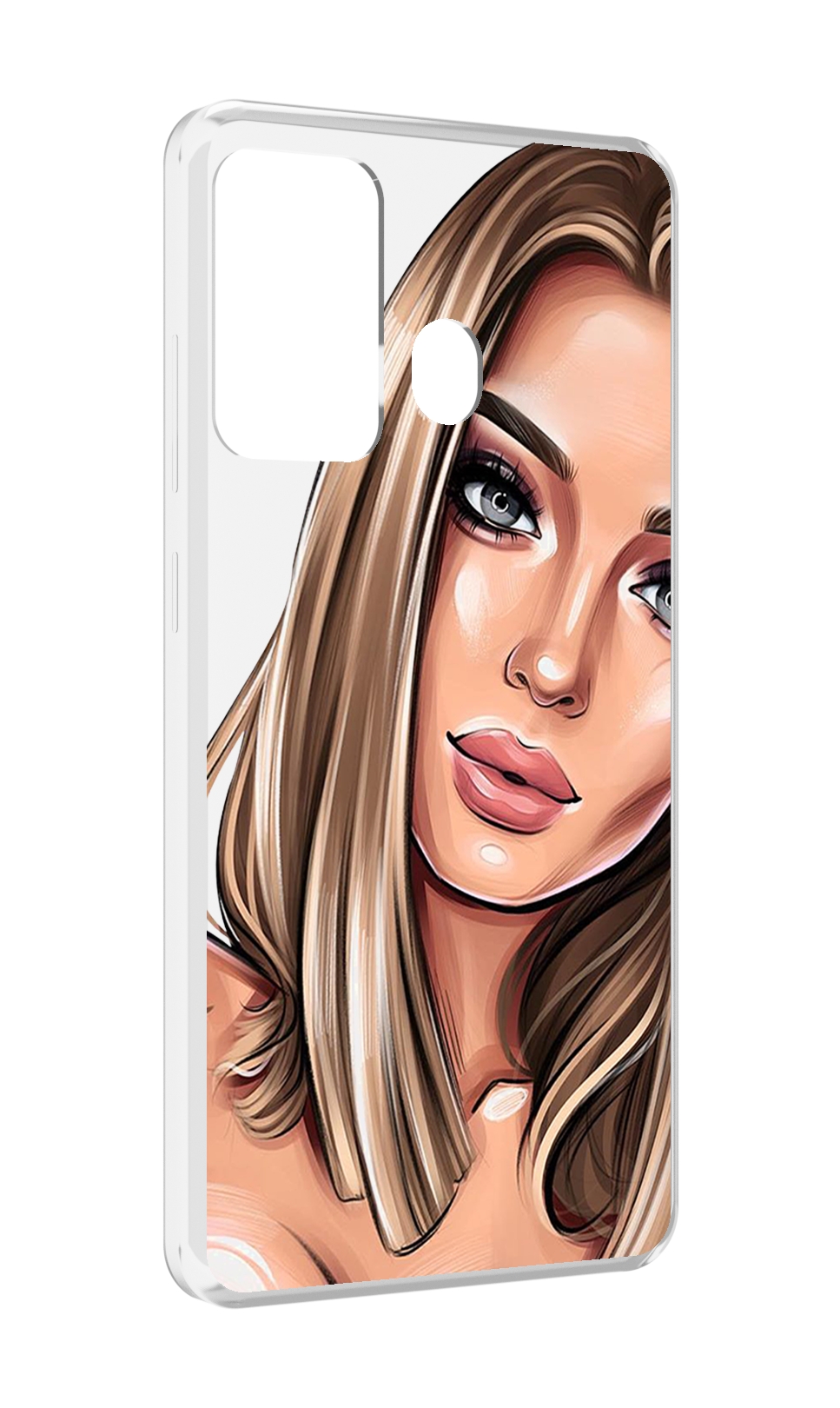 

Чехол MyPads девушка-с-каре женский для ITEL A27 / ITEL P17, Прозрачный, Tocco