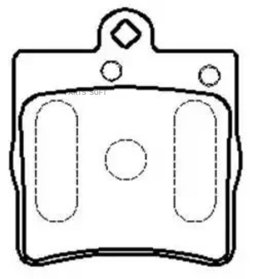 

Колодки Тормозные Дисковые Benz W202, W210, C208, R170 HSB HP9578