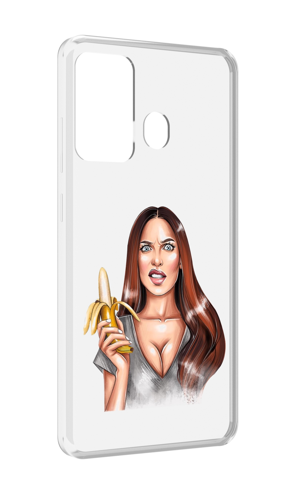 

Чехол MyPads девушка-с-бананом для ITEL A27 / ITEL P17, Прозрачный, Tocco