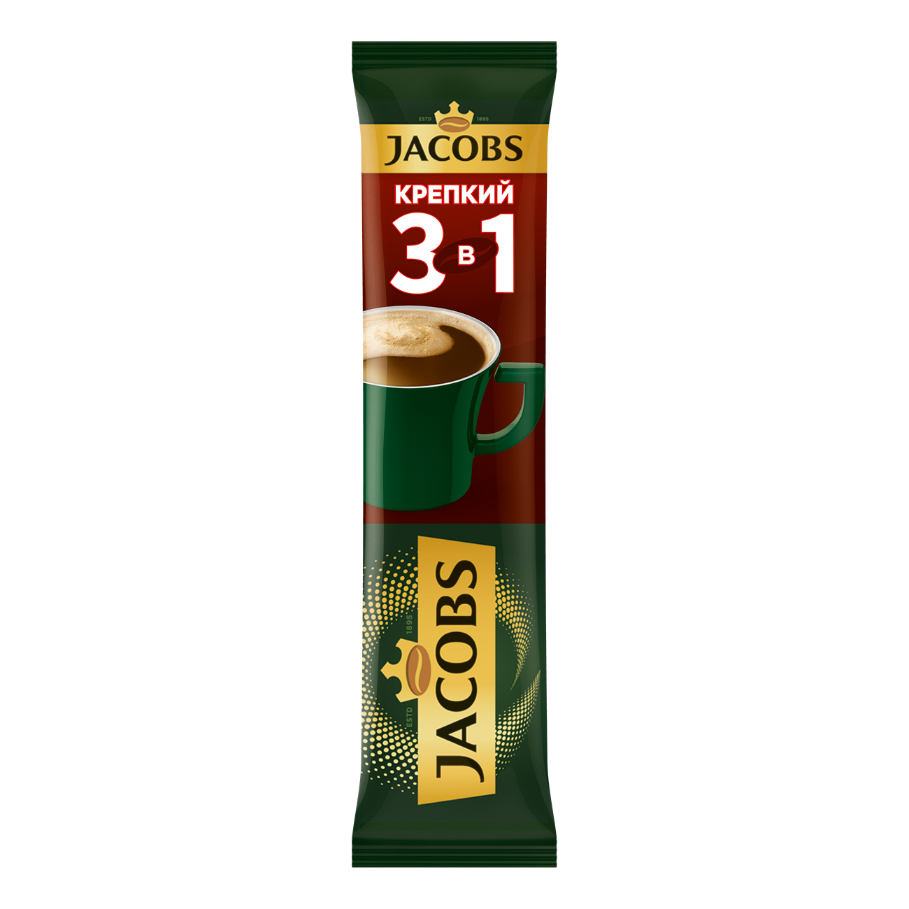 

Кофе Jacobs Крепкий 3 в 1 растворимый 13,5 г