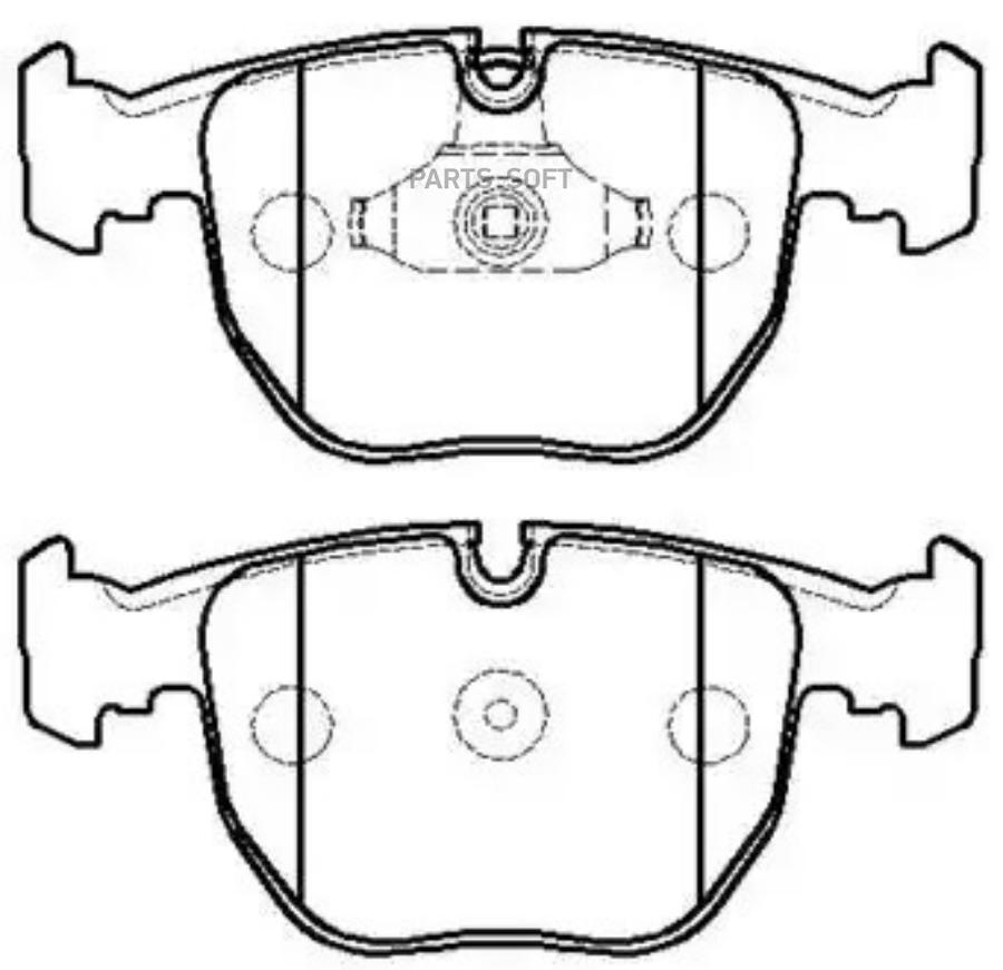 

Колодки тормозные дисковые BMW: X-5 (E53)00- \ Serie 7 (E38)94-01 () 1шт HSB HP5187