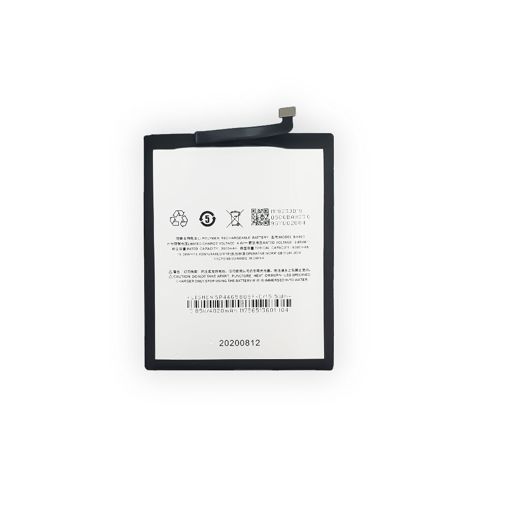 

Аккумулятор для телефона Meizu Note 9 / M9 (BA923) 4000 mAh, Черный, Meizu Note 9 / M9 (BA923)