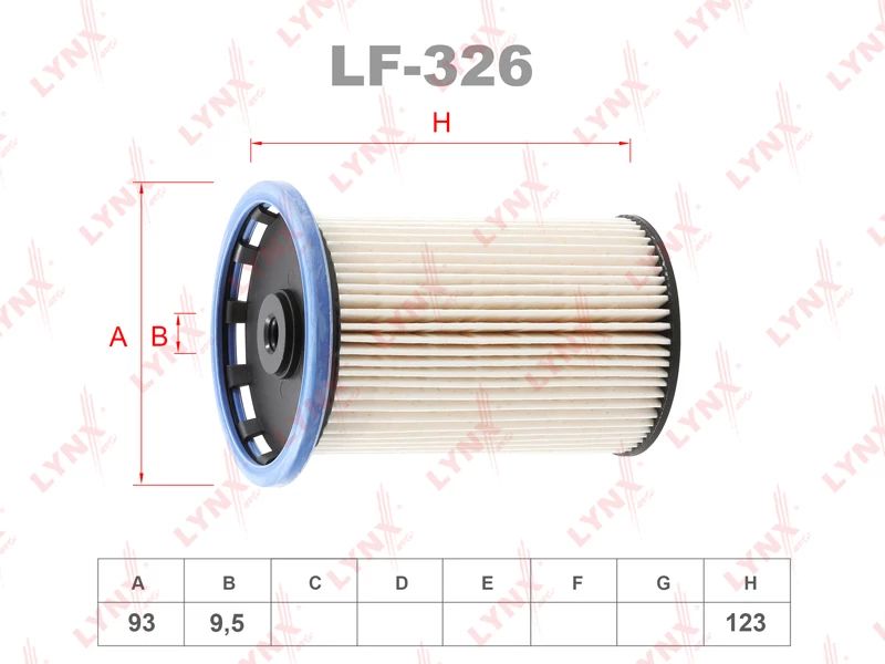 

Фильтр топливный LYNXauto LF-326, LYNXauto