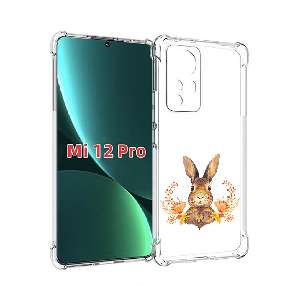 

Чехол MyPads зайка в цветах для Xiaomi 12S Pro, Прозрачный, Tocco