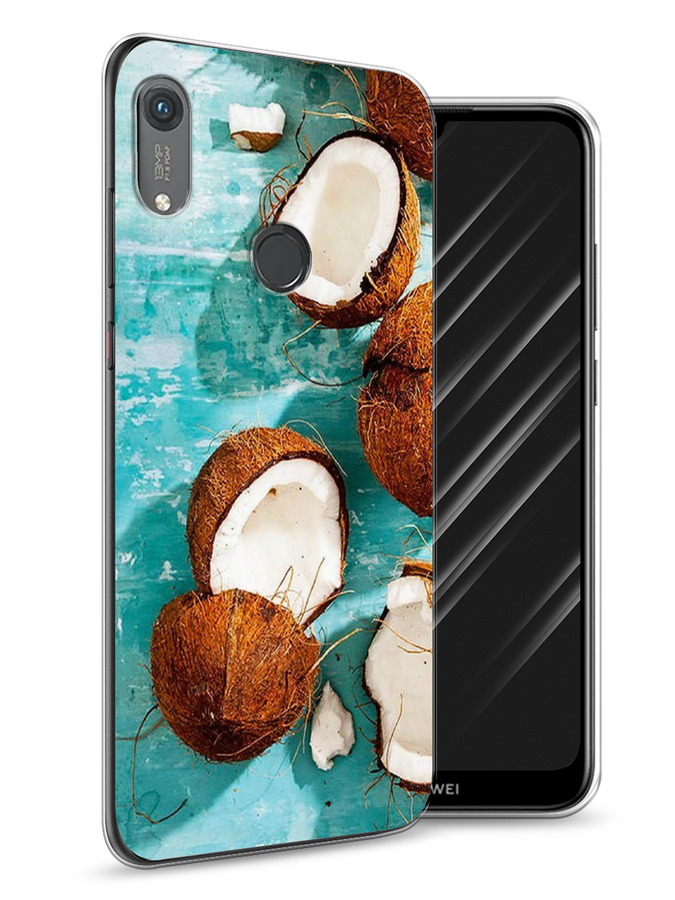 

Чехол Awog на Honor 8A (8A Pro/Prime) "Разбитые кокосы", Коричневый, 68750-10