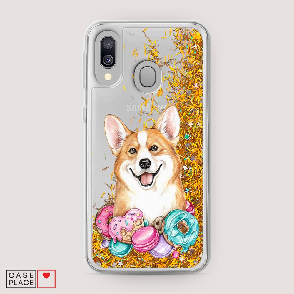 

Чехол Awog на Samsung Galaxy A40 "Корги и сладости", Разноцветный, 28090-1