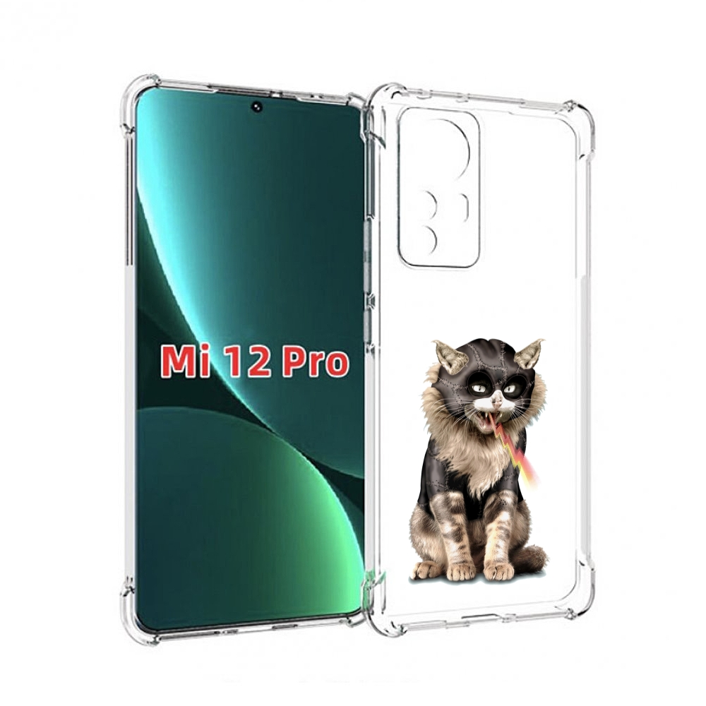 

Чехол MyPads дьяволский кот для Xiaomi 12S Pro, Прозрачный, Tocco