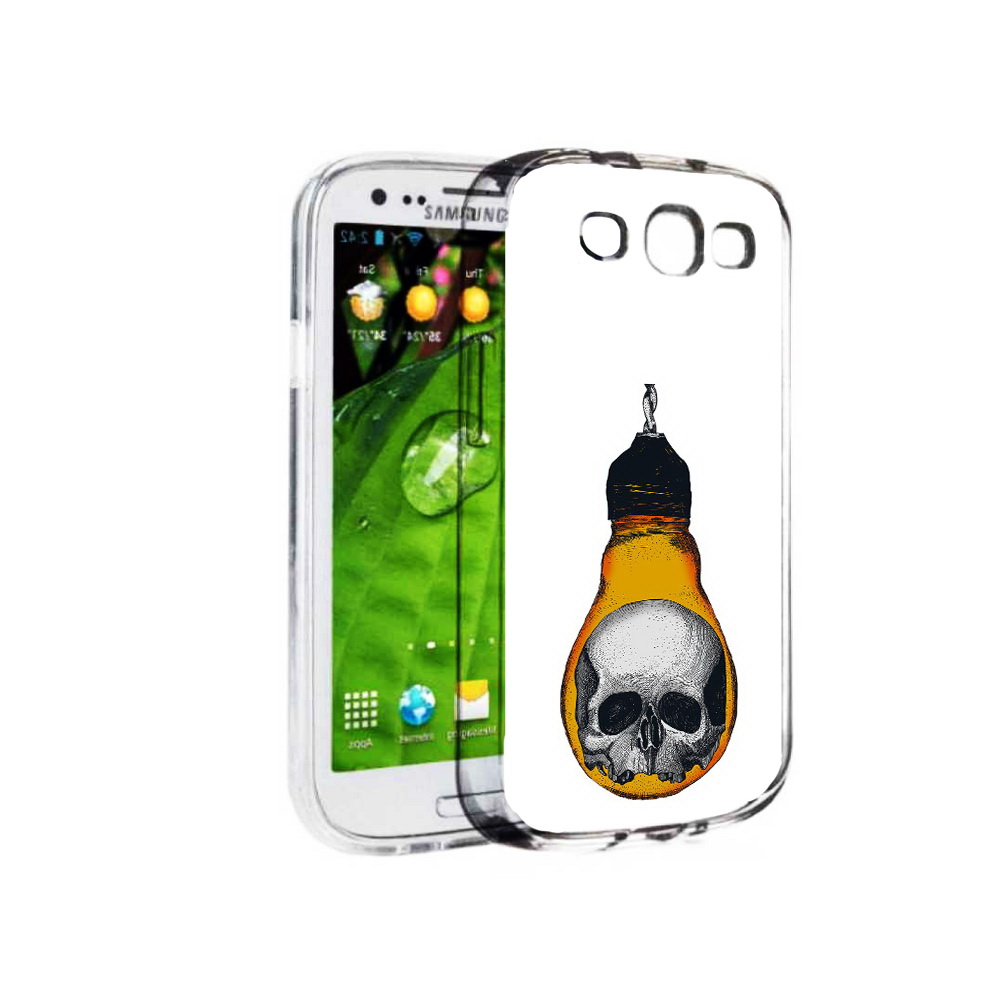 Чехол MyPads Tocco для Samsung Galaxy S3 череп в лампочке (PT123108.507.676)