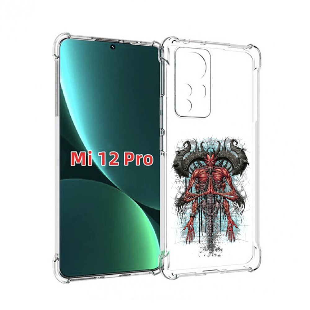 

Чехол MyPads дьявол для Xiaomi 12S Pro, Прозрачный, Tocco