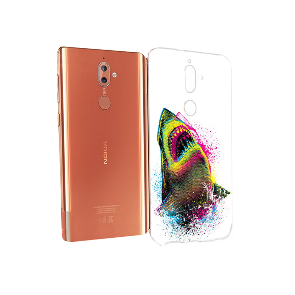

Чехол MyPads Tocco для Nokia 9 челюсти-2 (PT126479.94.674), Прозрачный, Tocco