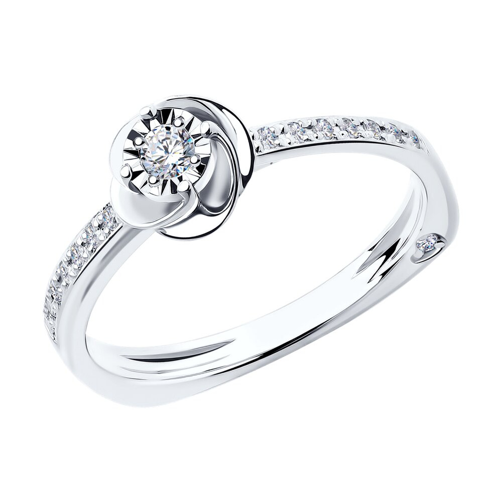 

Кольцо из золота р. 17 SOKOLOV Diamonds 1011699, бриллиант, 1011699