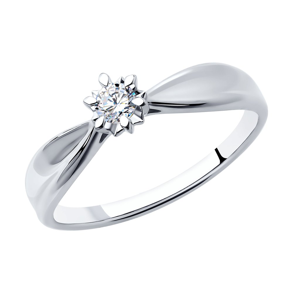 

Кольцо из золота р.  SOKOLOV Diamonds 1011690, бриллиант, 1011690