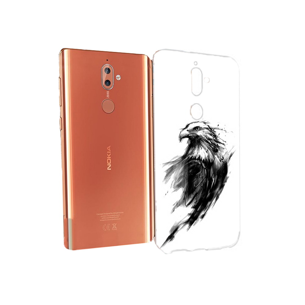 

Чехол MyPads Tocco для Nokia 9 чб птица (PT126479.94.670), Прозрачный, Tocco