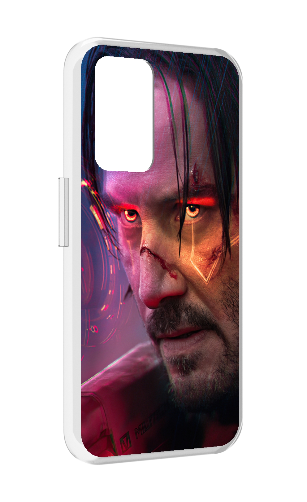 

Чехол MyPads cyberpunk 2077 Джонни Сильверхенд для Realme GT Neo3T, Прозрачный, Tocco