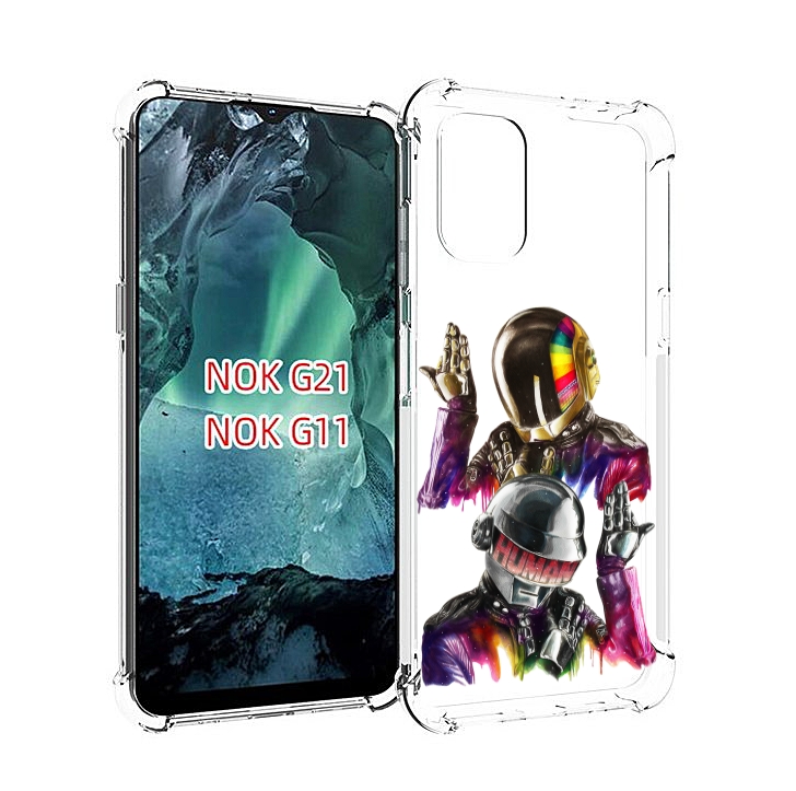 

Чехол Mypads Диско Космонавты Для Nokia G11/G21, Прозрачный, Tocco