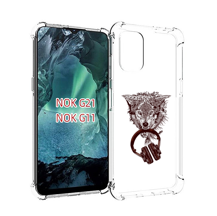 

Чехол Mypads Дикий Волк Для Nokia G11/G21, Прозрачный, Tocco