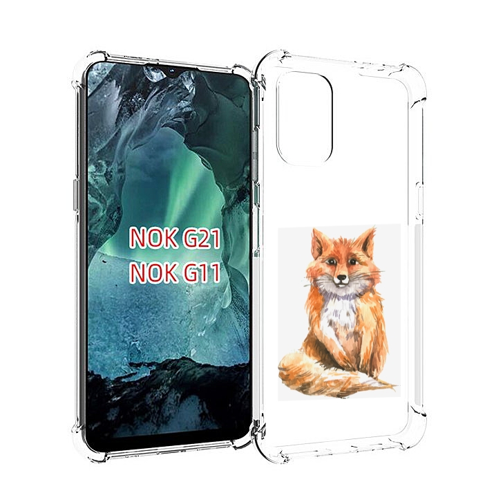 

Чехол Mypads Детская Лиса Для Nokia G11/G21, Прозрачный, Tocco