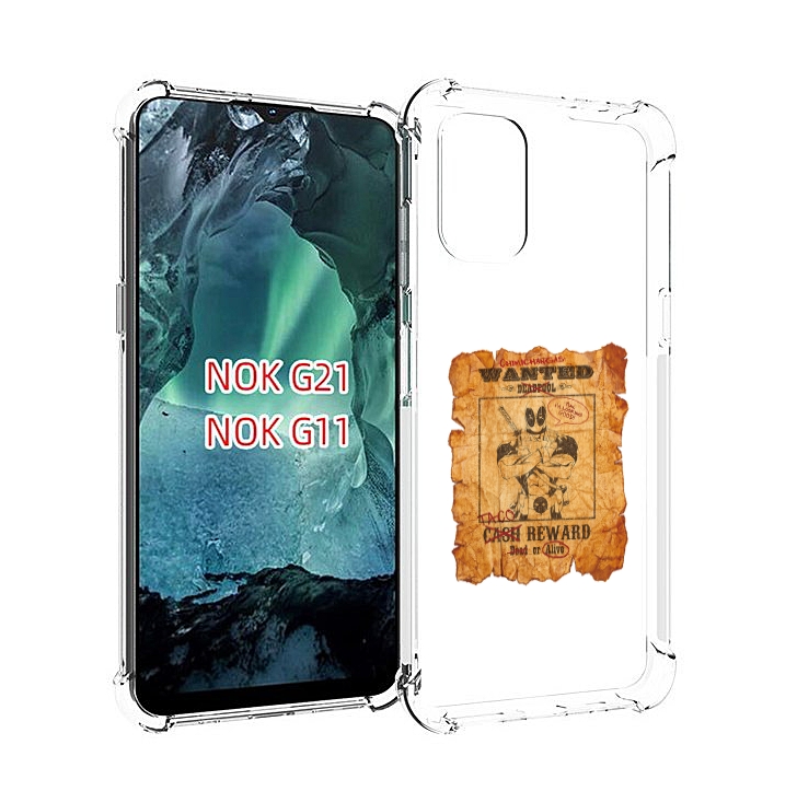 

Чехол Mypads Дедпул Для Nokia G11/G21, Прозрачный, Tocco