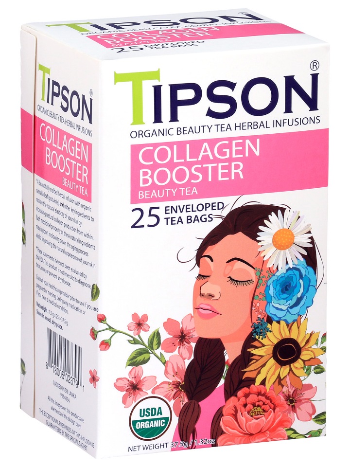 Чай зеленый Tipson Beauty Tea COLLAGEN BOOSTER, 25 саше