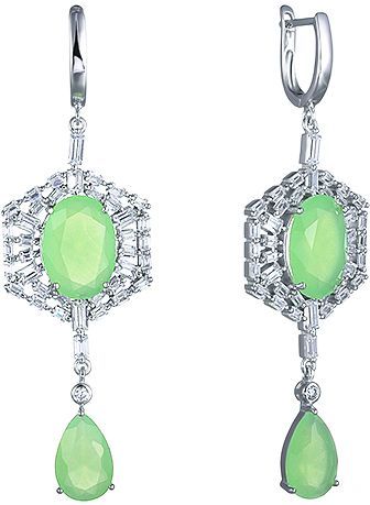 

Серьги женские из серебра Джей Ви SY-355424-E, фианит, SY-355424-E