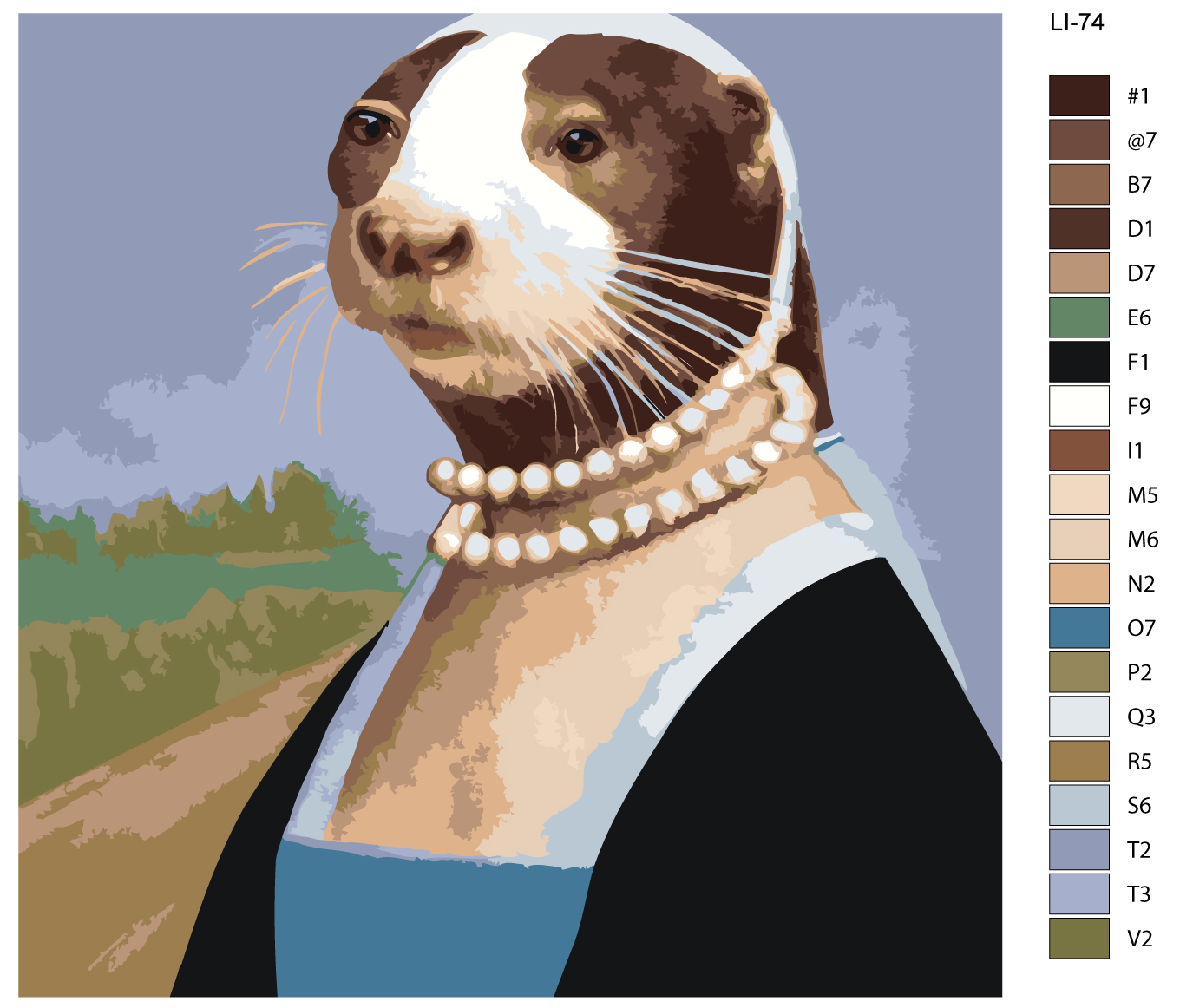 

Картина по номерам,"Живопись по номерам",80 x 80, LI-74, LI-74