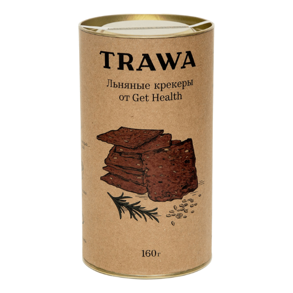 Крекеры льняные от Get Health Trawa 160 г
