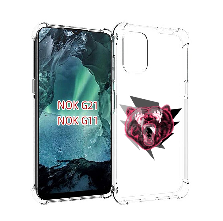 

Чехол Mypads Грозовой Медведь Для Nokia G11/G21, Прозрачный, Tocco