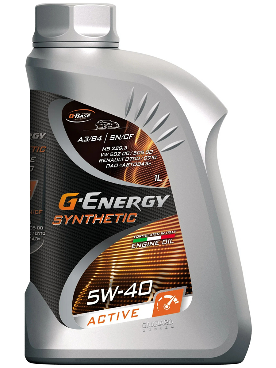 Моторное масло GAZPROMNEFT синтетическое G-Energy Synthetic Active 5W40 1л