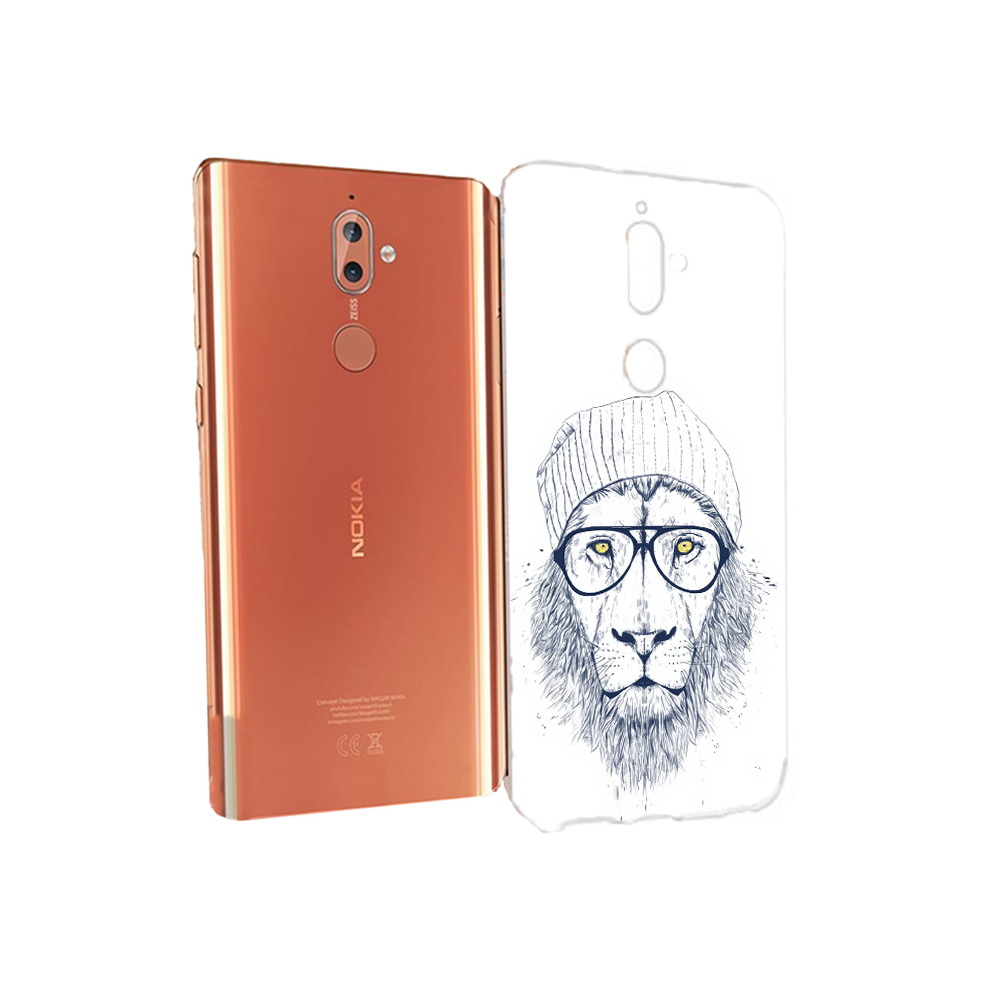 

Чехол MyPads Tocco для Nokia 9 хиппи лев (PT126479.94.663), Прозрачный, Tocco
