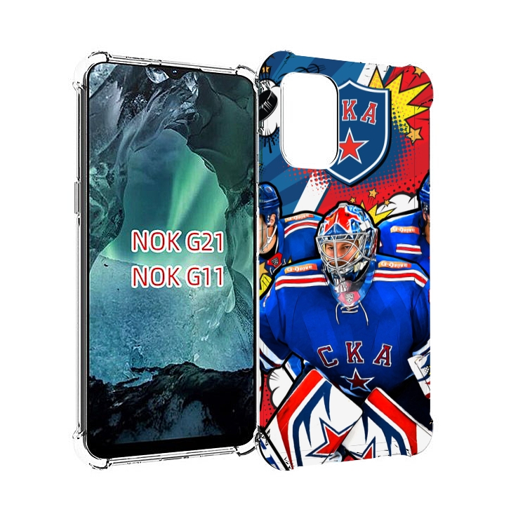 

Чехол Mypads Хк Ска Спб Мужской Для Nokia G11/G21, Прозрачный, Tocco