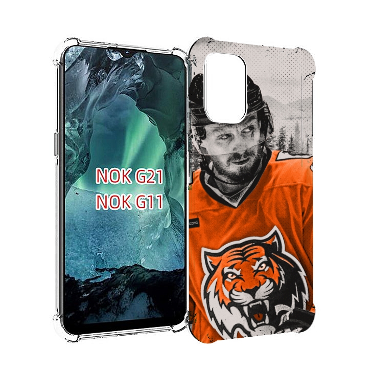 

Чехол Mypads Хк Амур Мужской Для Nokia G11/G21, Прозрачный, Tocco