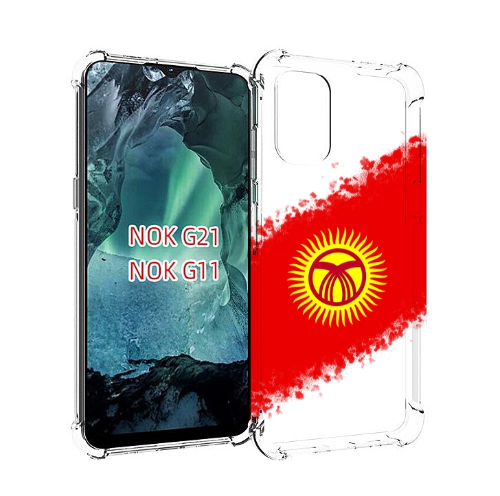 

Чехол Mypads Флаг Киргизии Для Nokia G11/G21, Прозрачный, Tocco