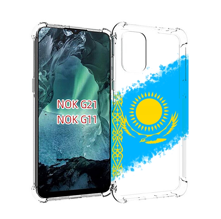 

Чехол Mypads Флаг Казахстана Для Nokia G11/G21, Прозрачный, Tocco